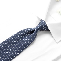 シルクプリントペイズリー柄ネクタイ／479071（ネイビー） | Silk Tie